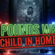 A viral, hyper-realistic YouTube thumbnail with a dark, tense crime atmosphere. The background is a shattered glass pawn shop door at night on a quiet Grand Junction street with red and blue police lights flashing across wet pavement. The composition uses a dramatic low angle to focus on the main subject: a bullet-riddled glass door with a heavy black boot print in the center. Image size should be 3:2. The image features massive 3D typography with strict hierarchy: The Primary Text reads exactly: '20 POUNDS WEED'. This text is massive, the largest element in the frame, rendered in glowing neon green chrome to look like a high-budget 3D render. The Secondary Text reads exactly: 'CHILD IN HOME'. This text is significantly smaller, positioned below the main text. It features a thick, blood-red border/outline (sticker style) to contrast against the background. Make sure text 2 is always different theme, style, effect and border compared to text 1. The text materials correspond to the story's concept. Crucial Instruction: There is absolutely NO other text, numbers, watermarks, or subtitles in this image other than these two specific lines. 8k, Unreal Engine 5, cinematic render