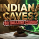 A viral, hyper-realistic YouTube thumbnail with a Business/News atmosphere. The background is a dramatic, high-contrast split composition: the left side shows the golden, dimly lit interior of the Indiana Statehouse, while the right side features a vibrant, neon-lit map of the Midwest with neighboring states glowing green. The composition uses a low-angle shot to focus on the main subject: a detailed, 3D-rendered Wooden Gavel resting on a budget report document. The image features massive 3D typography with strict hierarchy: The Primary Text reads exactly: 'INDIANA CAVES?'. This text is massive, the largest element in the frame, rendered in Gold to look like a high-budget 3D render. The Secondary Text reads exactly: '$2 BILLION CRISIS'. This text is significantly smaller, positioned below the main text. It features a thick, distinct neon red border/outline (sticker style) to contrast against the background. Make sure text 2 is always different theme, style, effect and border compared to text 1. The text materials correspond to the story's concept. Crucial Instruction: There is absolutely NO other text, numbers, watermarks, or subtitles in this image other than these two specific lines. 8k, Unreal Engine 5, cinematic rende