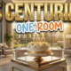 A viral, hyper-realistic YouTube thumbnail with a Lifestyle atmosphere. The background is a sunny, modern senior living lobby with large windows and golden hour lighting. The composition uses a Eye-Level Shot to focus on the main subject: a decorated birthday cake with '100' candles. Image size should be 3:2. The image features massive 3D typography with strict hierarchy: The Primary Text reads exactly: '5 CENTURIES'. This text is massive, the largest element in the frame, rendered in Gold to look like a high-budget 3D render. The Secondary Text reads exactly: 'ONE ROOM'. This text is significantly smaller, positioned below or next to the main text. It features a thick, distinct color border/outline (sticker style) to contrast against the background. Make sure text 2 is always different theme, style, effect and border compared to text 1.