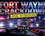 A viral, hyper-realistic YouTube thumbnail with a Law Enforcement Safety atmosphere. The background is a nighttime Fort Wayne street scene with red and blue police lights casting dramatic illumination across wet asphalt, street signs visible in the distance with police cruiser headlights creating lens flares. The composition uses a Low Angle shot to focus on the main subject: a detailed police radar gun pointed forward with speed readout display glowing, positioned next to a smartphone lying face-down on a car dashboard with a prominent red prohibition symbol overlay. Image size should be 3:2. The image features massive 3D typography with strict hierarchy: The Primary Text reads exactly: 'FORT WAYNE CRACKDOWN'. This text is massive, the largest element in the frame, rendered in Chrome and Red/Blue Police Light Reflections to look like a high-budget 3D render. The Secondary Text reads exactly: 'APRIL 13 DEADLINE'. This text is significantly smaller, positioned below or next to the main text. It features a thick, distinct yellow and black hazard stripe border/outline (sticker style) to contrast against the background. Make sure text 2 is always different theme, style, effect and border compared to text 1. The text materials correspond to the story's concept. Crucial Instruction: There is absolutely NO other text, numbers, watermarks, or subtitles in this image other than these two specific lines. 8k, Unreal Engine 5, cinematic render.