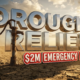 A viral, hyper-realistic YouTube thumbnail with a Business atmosphere. The background is a parched, cracked farm field under a scorching Colorado sun with dramatic, golden hour lighting. The composition uses a Low Angle to focus on the main subject: a weathered, vintage water pump standing alone in the dry earth. Image size should be 3:2. The image features massive 3D typography with strict hierarchy: The Primary Text reads exactly: 'DROUGHT RELIEF'. This text is massive, the largest element in the frame, rendered in Chrome to look like a high-budget 3D render. The Secondary Text reads exactly: '$2M EMERGENCY LOANS'. This text is significantly smaller, positioned below the main text. It features a thick, bright red border/outline (sticker style) to contrast against the background. Make sure text 2 is always different theme, style, effect and border compared to text 1. The text materials correspond to the story's concept. Crucial Instruction: There is absolutely NO other text, numbers, watermarks, or subtitles in this image other than these two specific lines. 8k, Unreal Engine 5, cinematic render.