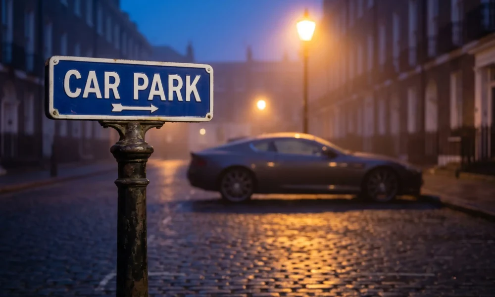 007 First Light car park dialogue swap reinforces British setting in Bond origin game.