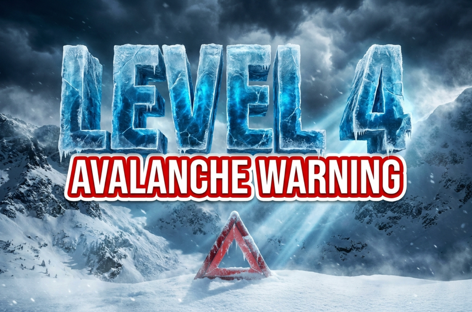 Colorado Front Range spring avalanche danger level 4 warning