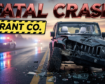 Grant County Indiana fatal head on Jeep crash scene