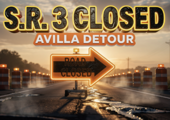 INDOT northbound State Road 3 closure near Avilla Indiana