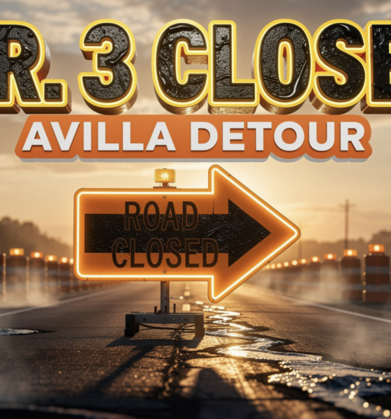 INDOT northbound State Road 3 closure near Avilla Indiana
