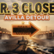 INDOT northbound State Road 3 closure near Avilla Indiana