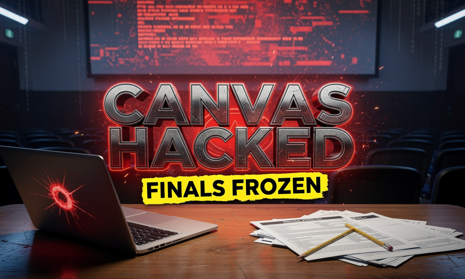 IU Fort Wayne student Canvas global outage finals week