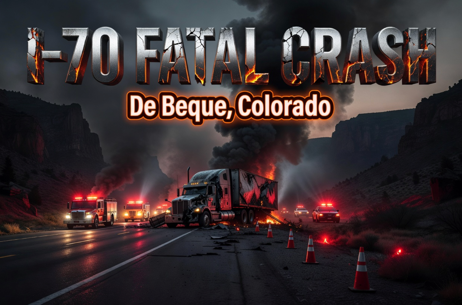 fatal semi-truck crash westbound I-70 De Beque Colorado