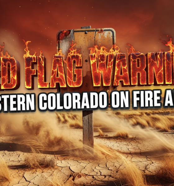 Western Colorado wildfire danger Red Flag Warning Wednesday