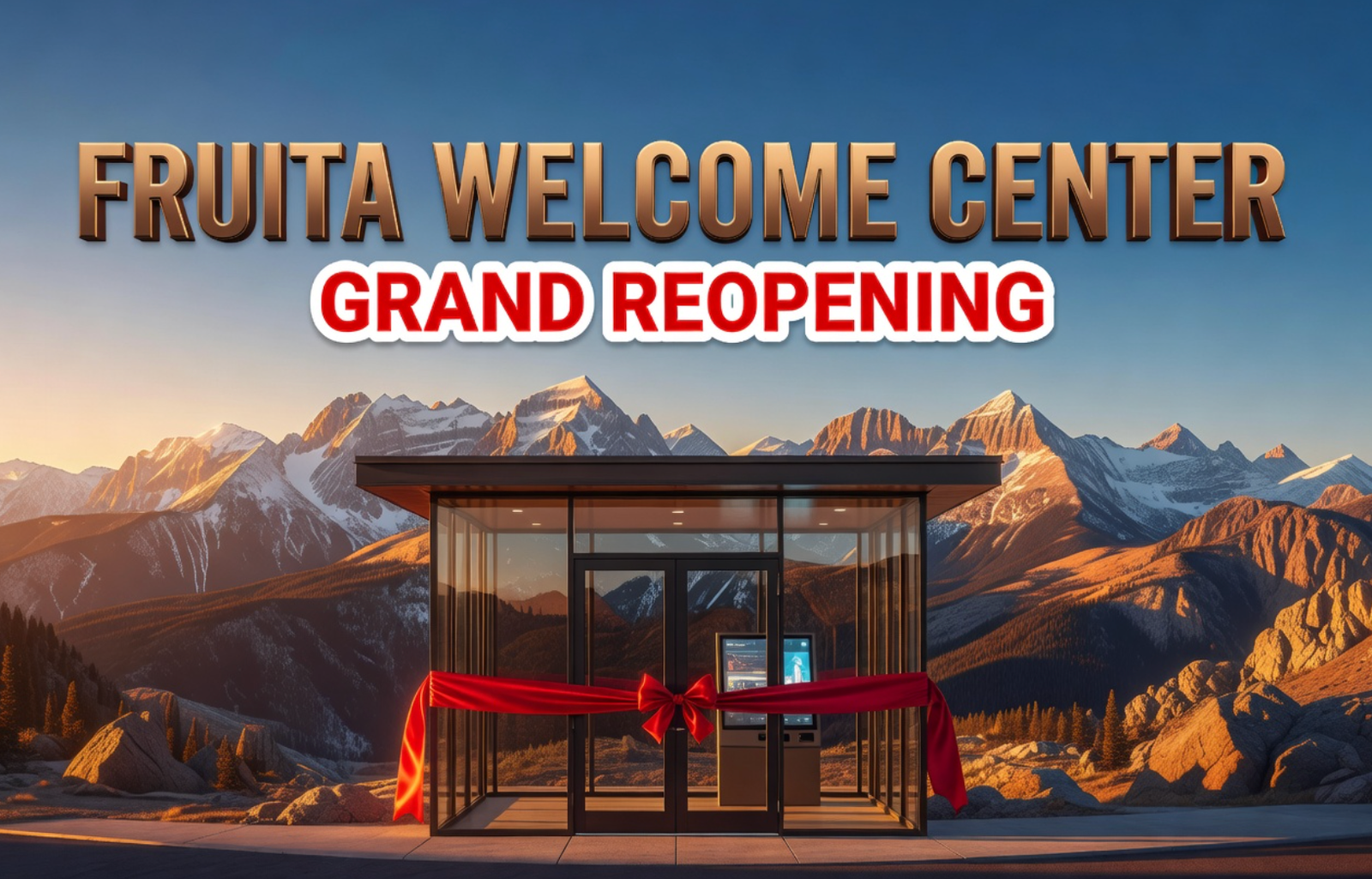 Fruita Colorado welcome center grand reopening new interior 2026
