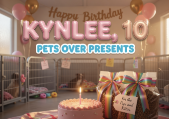 fourth grader donates birthday gifts to Indiana animal shelter