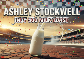 indiana dairy farmer indy 500 milk presenter victory circle