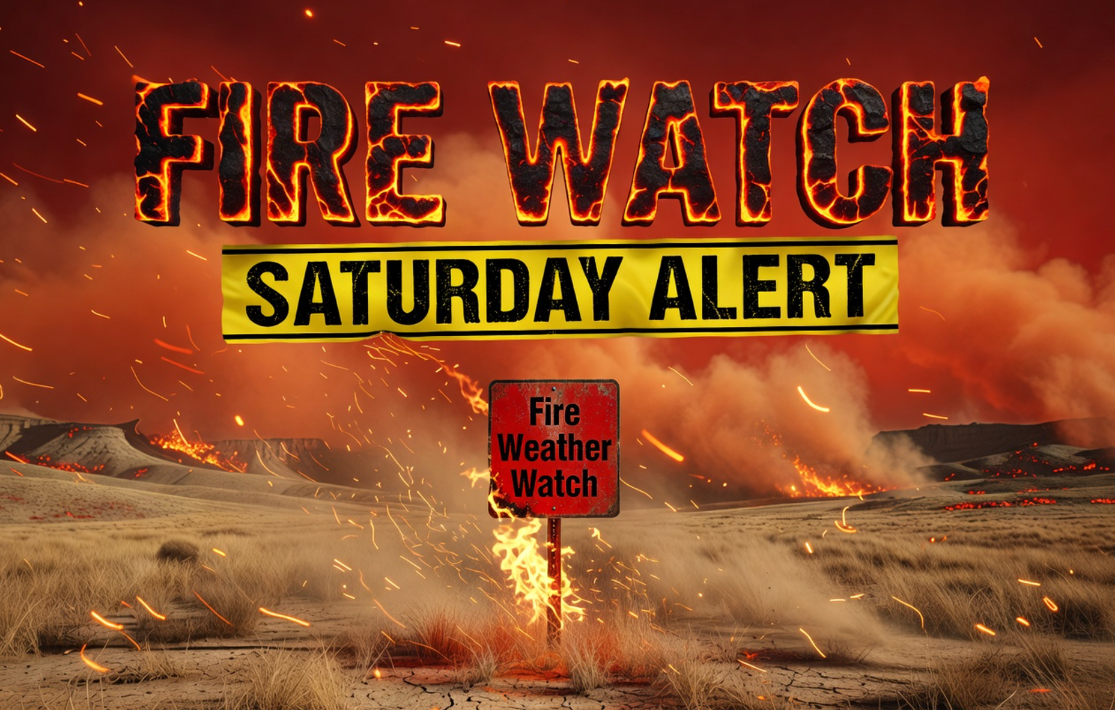 western colorado fire weather watch saturday wildfire danger