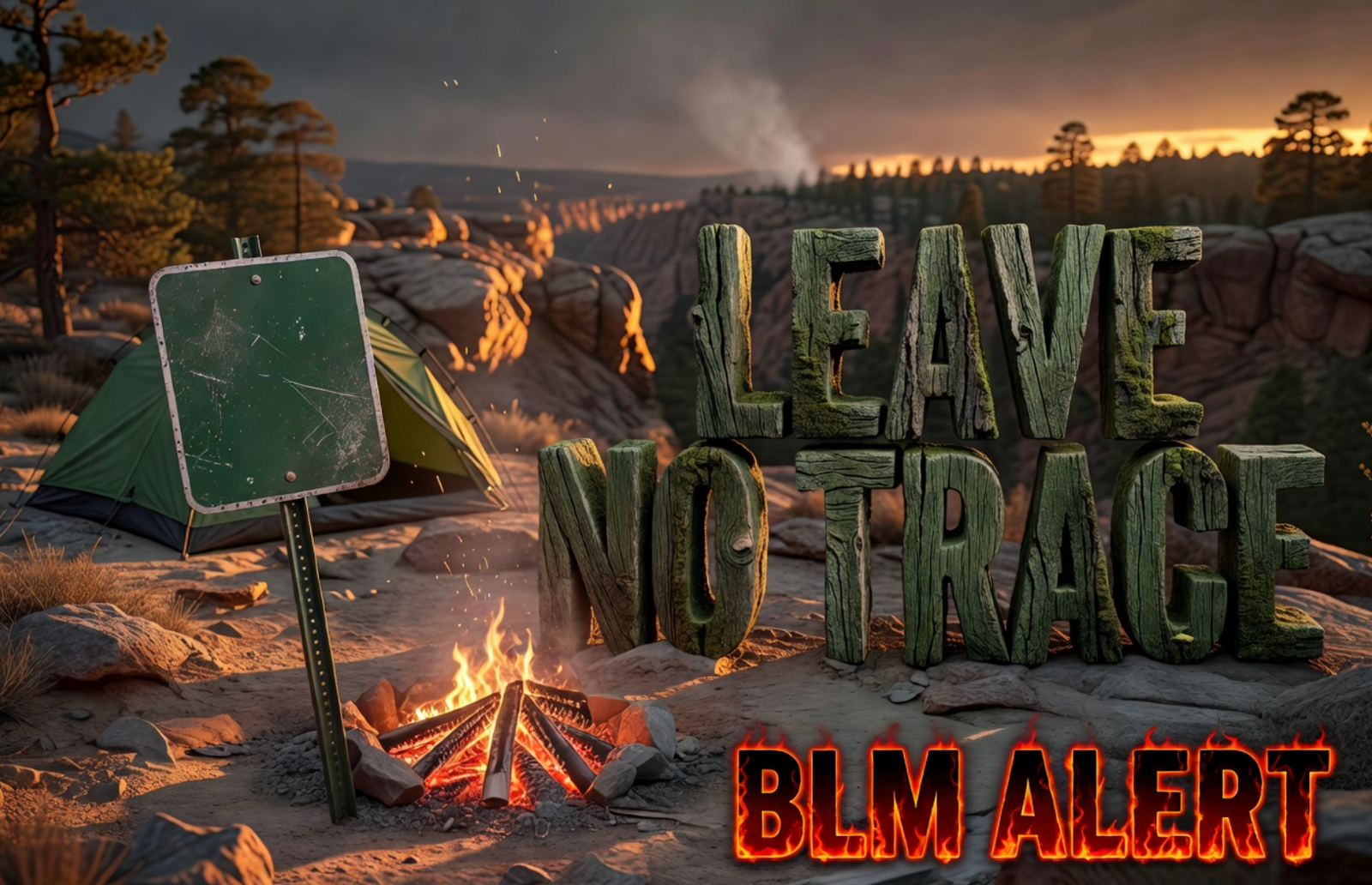 BLM Leave No Trace camping rules wildfire safety summer