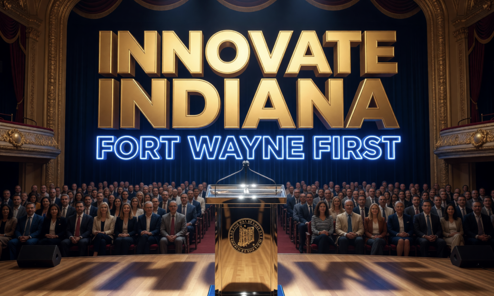 Governor Braun speaking at Innovate Indiana Fort Wayne event
