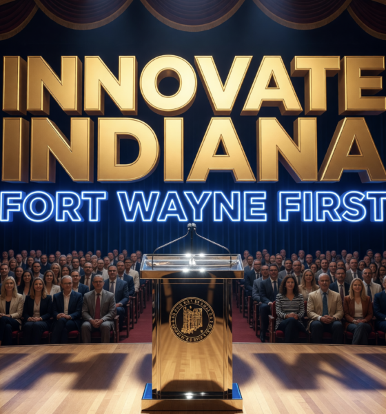 Governor Braun speaking at Innovate Indiana Fort Wayne event