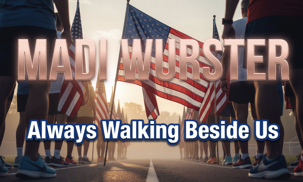 Family Carries Flag for Madi Wurster at Fort Wayne 5K