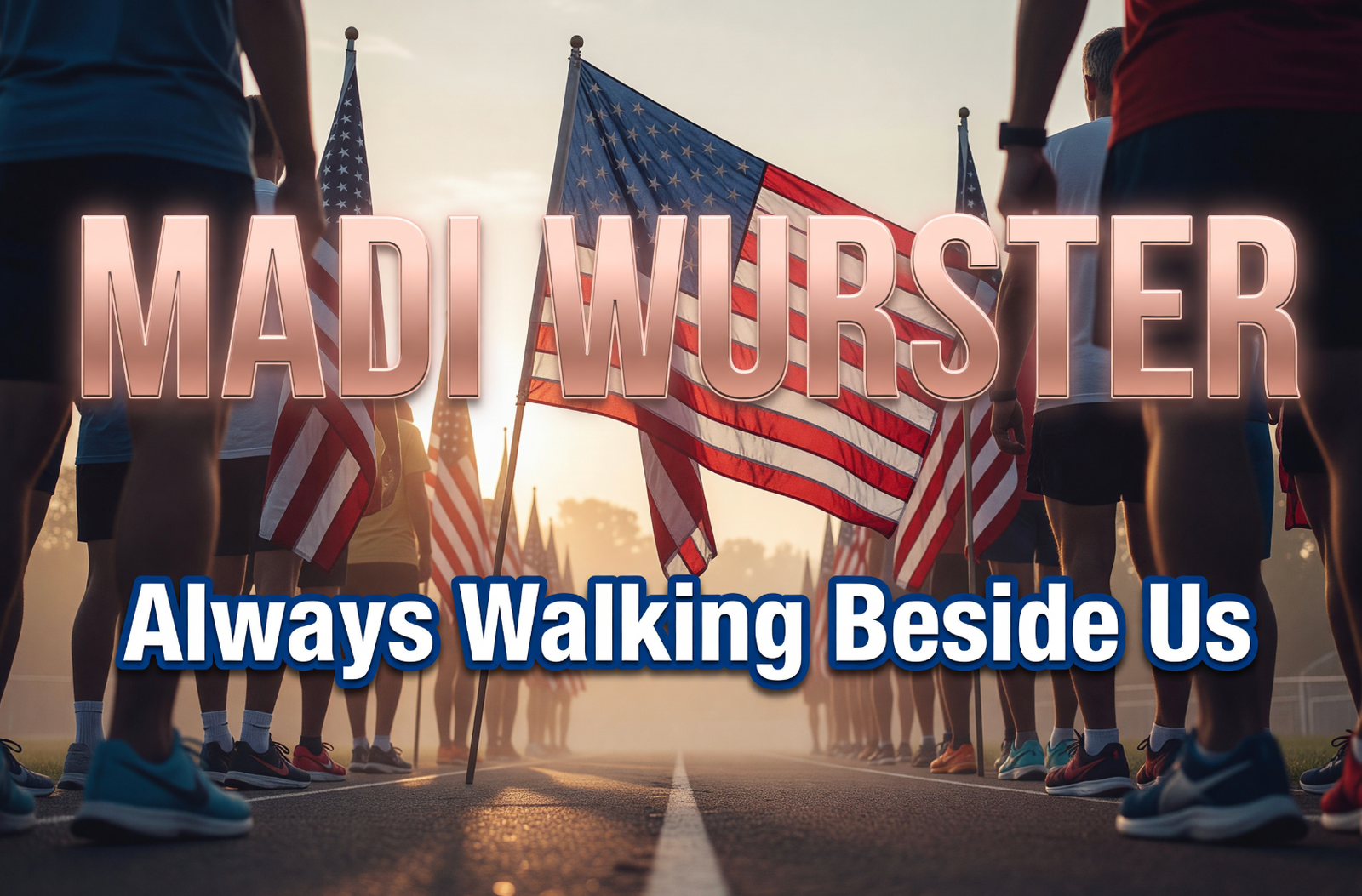 Family Carries Flag for Madi Wurster at Fort Wayne 5K