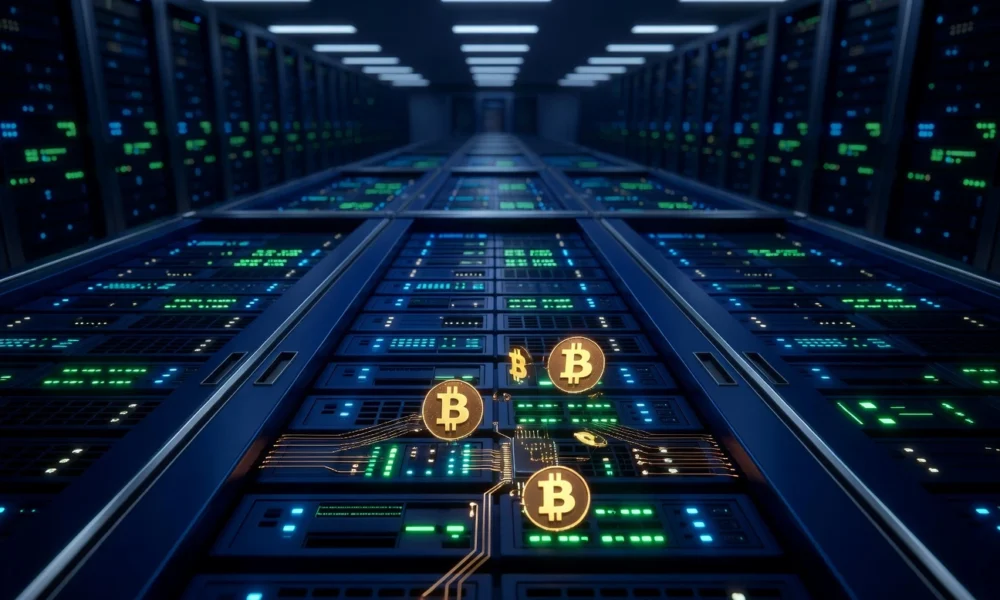 Bitcoin miners gain as Nvidia data center earnings confirm AI infrastructure spending surge.