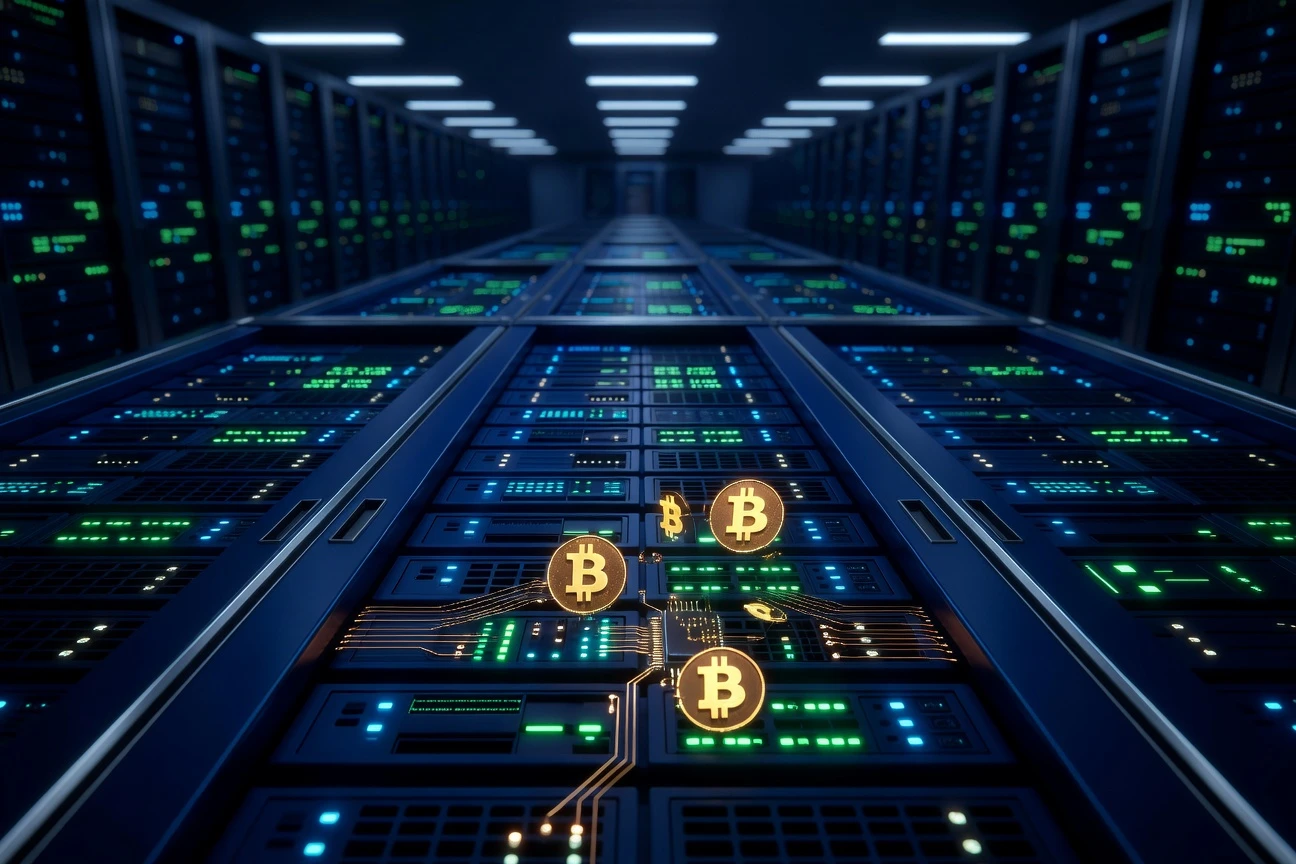 Bitcoin miners gain as Nvidia data center earnings confirm AI infrastructure spending surge.