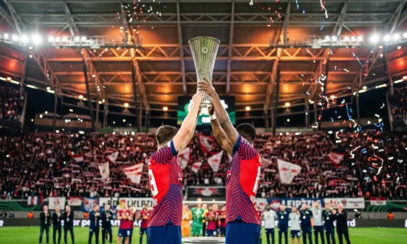Crystal Palace win Conference League final 1-0 against Rayo Vallecano in Leipzig.