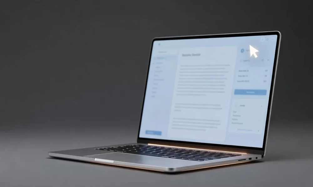 Googlebook Android laptop reveal with Magic Pointer cursor and Glowbar light strip.
