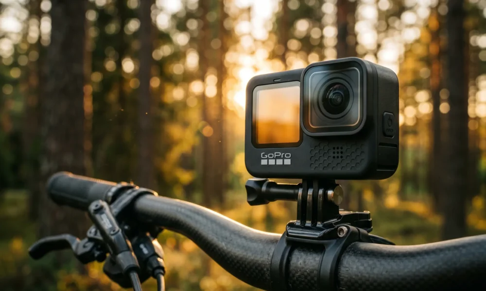 GoPro Mission 1 Pro action camera review with 1-inch sensor and 8K video tested outdoors.