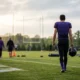 Lamar Jackson welcomes new Ravens head coach Jesse Minter at OTAs in Baltimore.