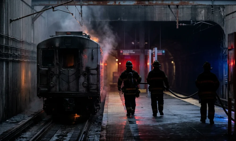 Penn Station fire injures five rail workers and halts Amtrak NJ Transit service.
