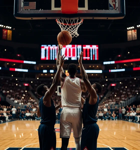 Wembanyama 41 points 24 rebounds Spurs Thunder Game 1 double overtime win.