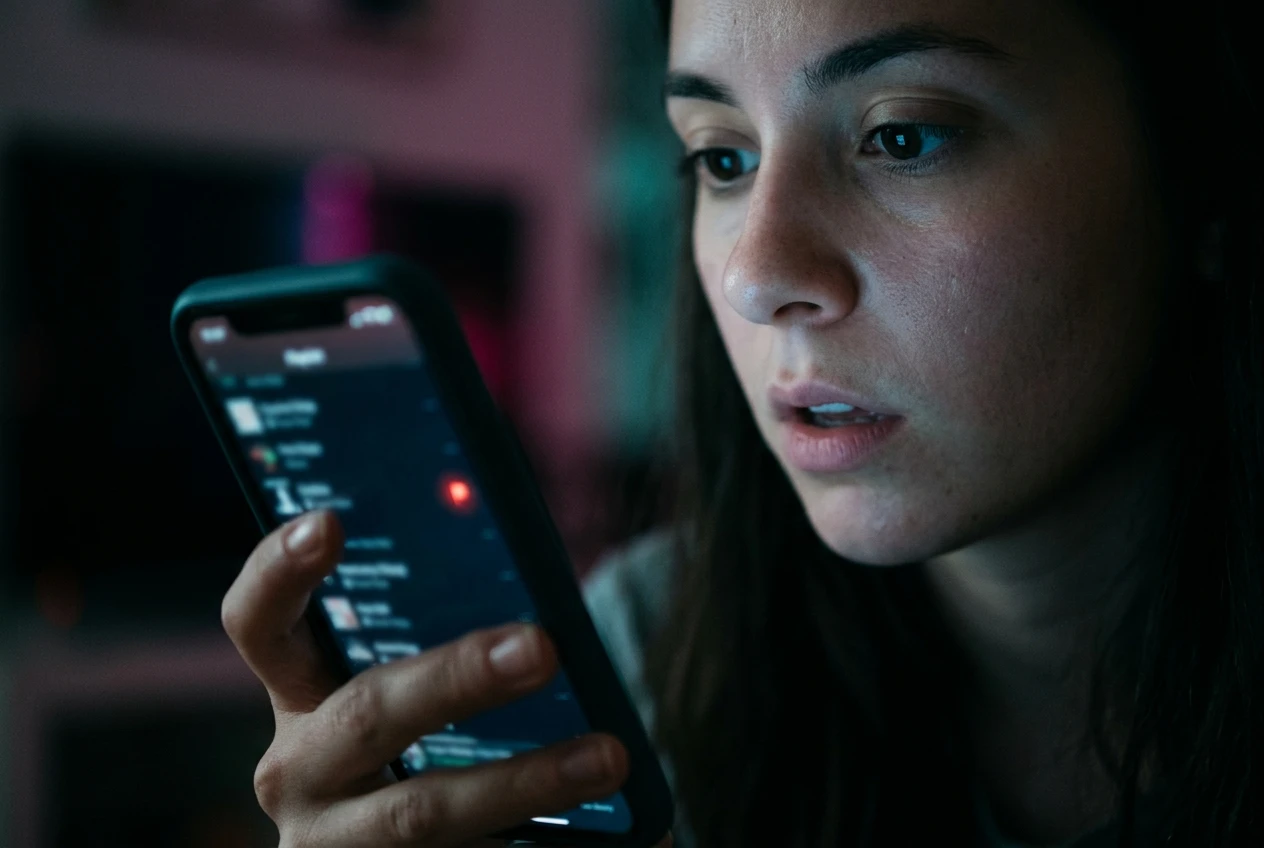 AI music detector scanning streaming playlists on phone