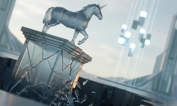 AI reckoning strands pre-ChatGPT fallen unicorn startups with stale venture valuations.