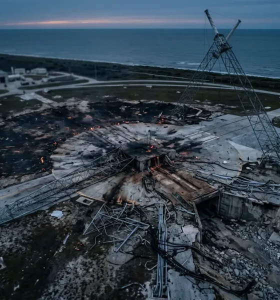 Blue Origin New Glenn launch pad rebuild after the LC-36 explosion explained.