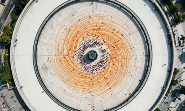 Counterclockwise walking bias study visualization