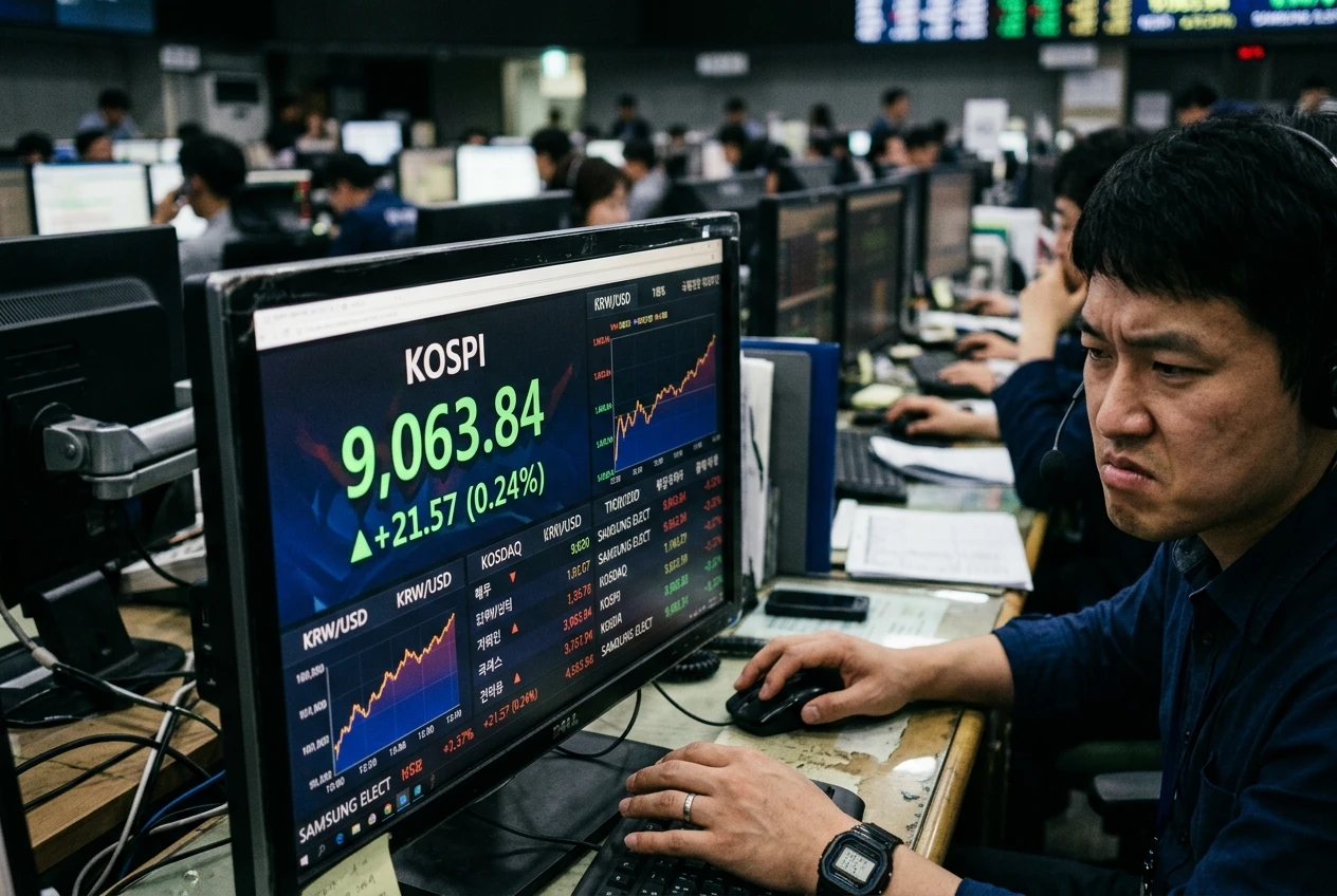 Fed dot plot flags 2026 rate hike as Kospi crosses 9000