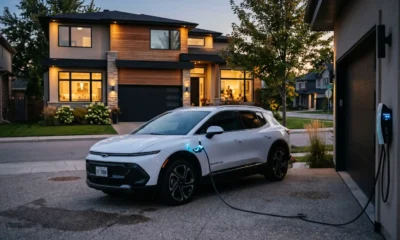 GM bidirectional EV charging system powering a home