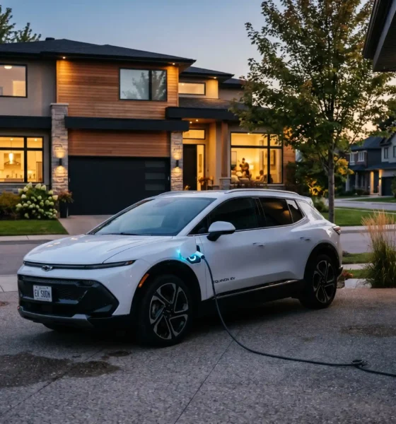 GM bidirectional EV charging system powering a home