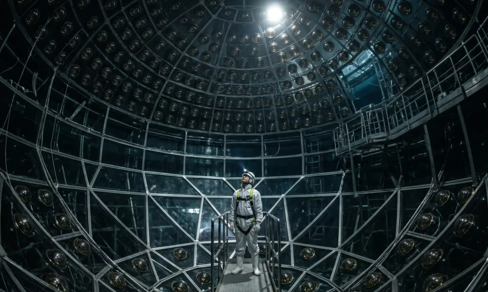 JUNO neutrino detector first results mass ordering measurement