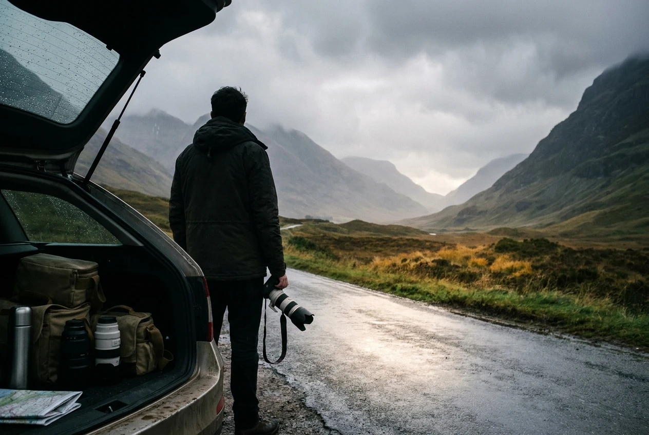 Landscape photography burnout and shooting for yourself on a Scotland road trip.