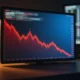 Magnificent Seven correction MAGS ETF in red on trading screen