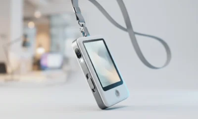 Microsoft AI wearable badge with camera revealed at Build for office workers.