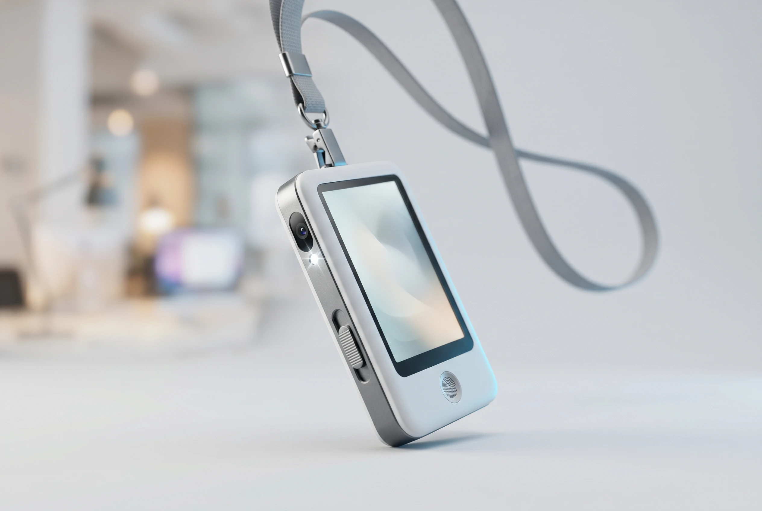 Microsoft AI wearable badge with camera revealed at Build for office workers.