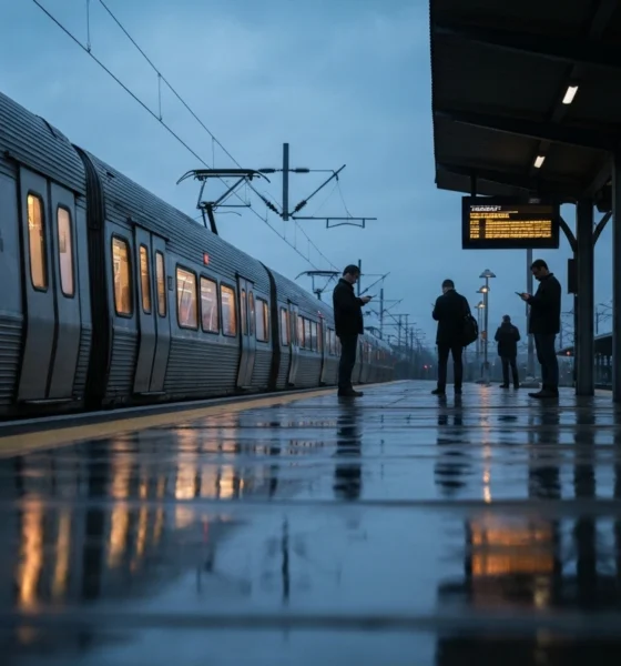 NJ Transit rail service suspended after Kearny operations center fire halts commuter trains.