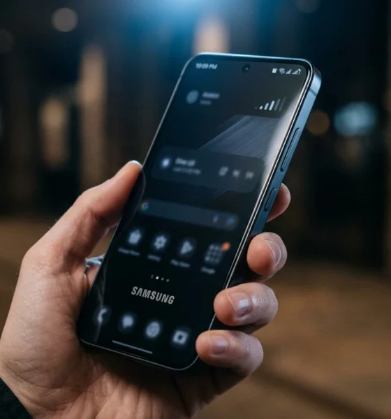 One UI 9 network speed meter on Galaxy status bar
