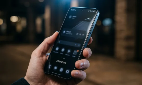 One UI 9 network speed meter on Galaxy status bar