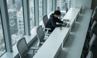 Remote work and youth unemployment leaving young college graduates sidelined from entry-level office jobs.