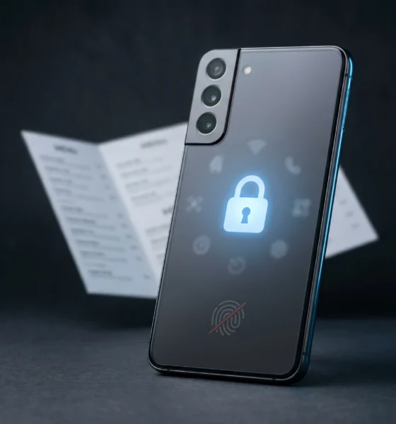 Samsung One UI 9 lockdown mode disables fingerprint unlock on Galaxy phones.