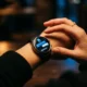 Telegram Wear OS app interface on a smartwatch