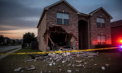 Tesla Autopilot crash Texas home leaves a hole in the wall